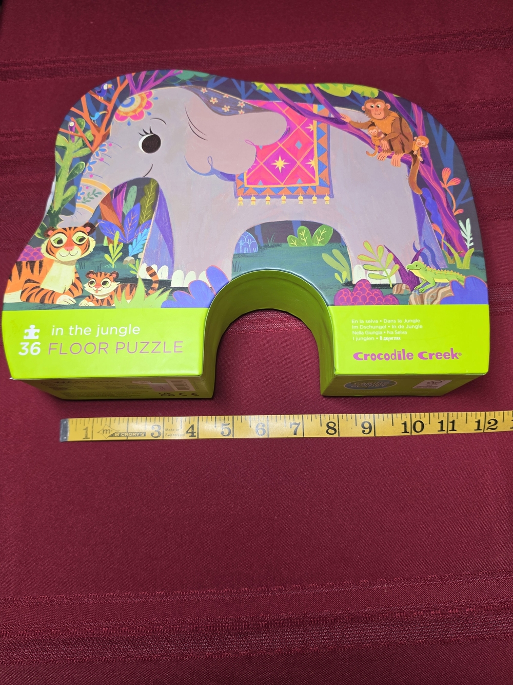 Crocodile Creek In The Jungle 36-Piece Floor Puzzle - Purple & Green